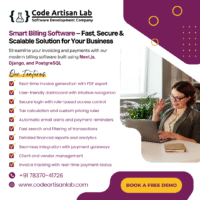 Smart Billing Software – Fast, Secure & Scalable Solution for Your Business